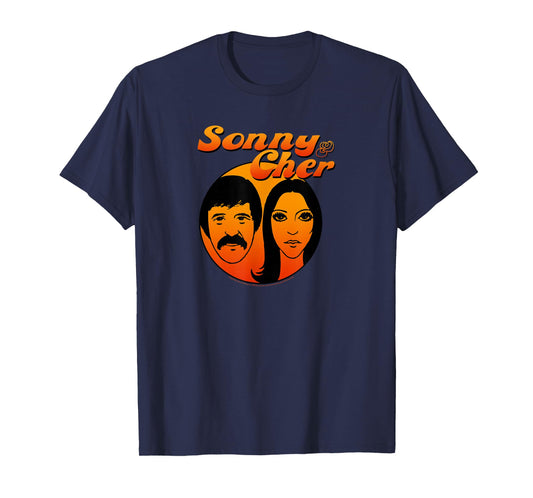 Sonny & Cher Round Comedy Hour Logo T-Shirt