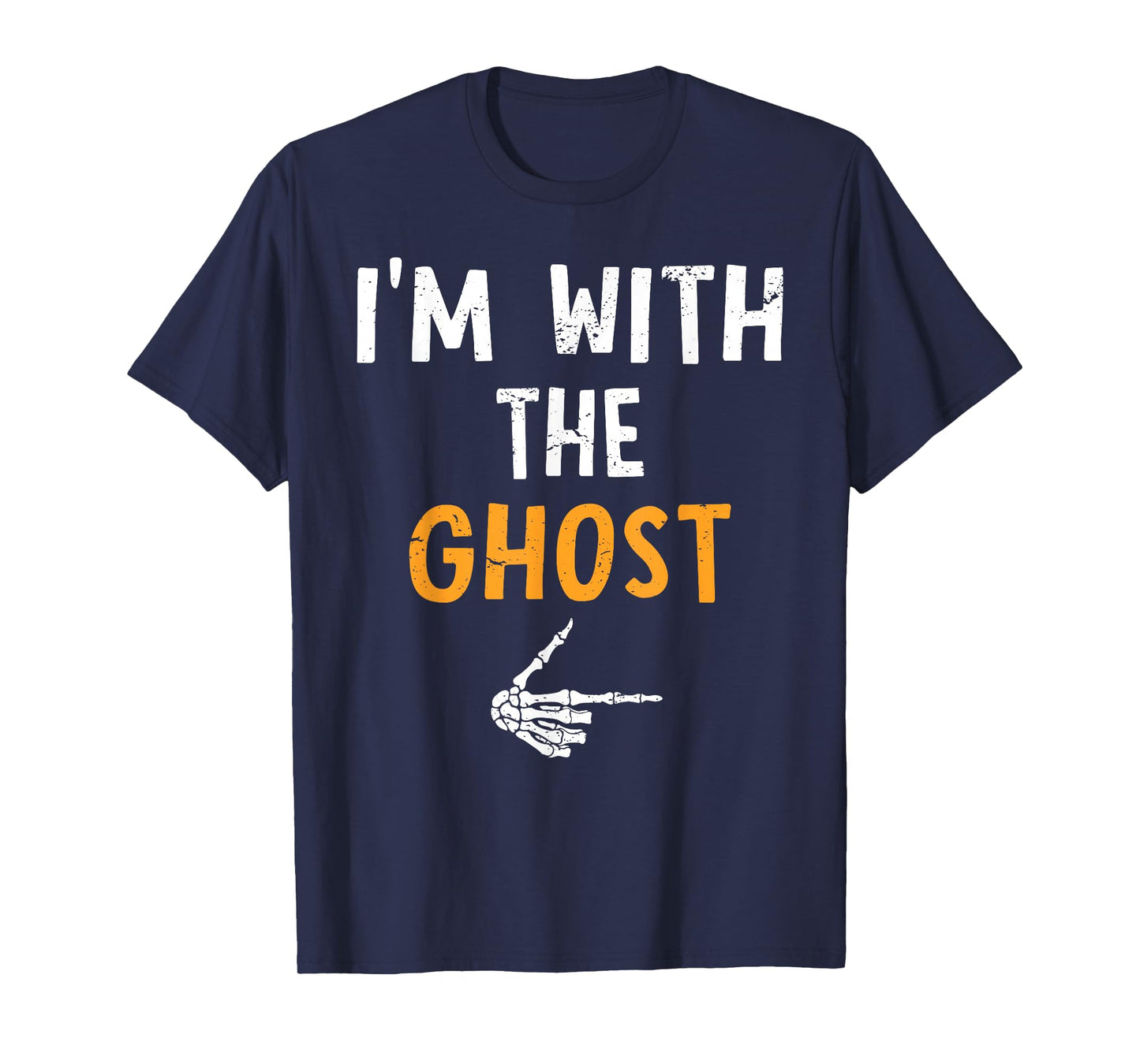 I'm with The Ghost Costume Halloween Matching Couple T-Shirt