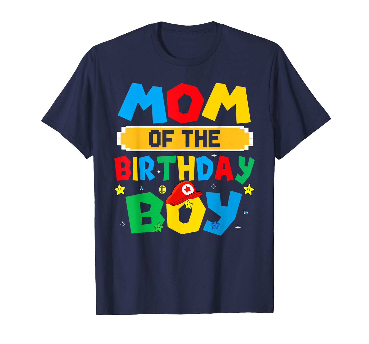 Mom Of The Birthday Boy Game Video Gaming Matching Family T-Shirt