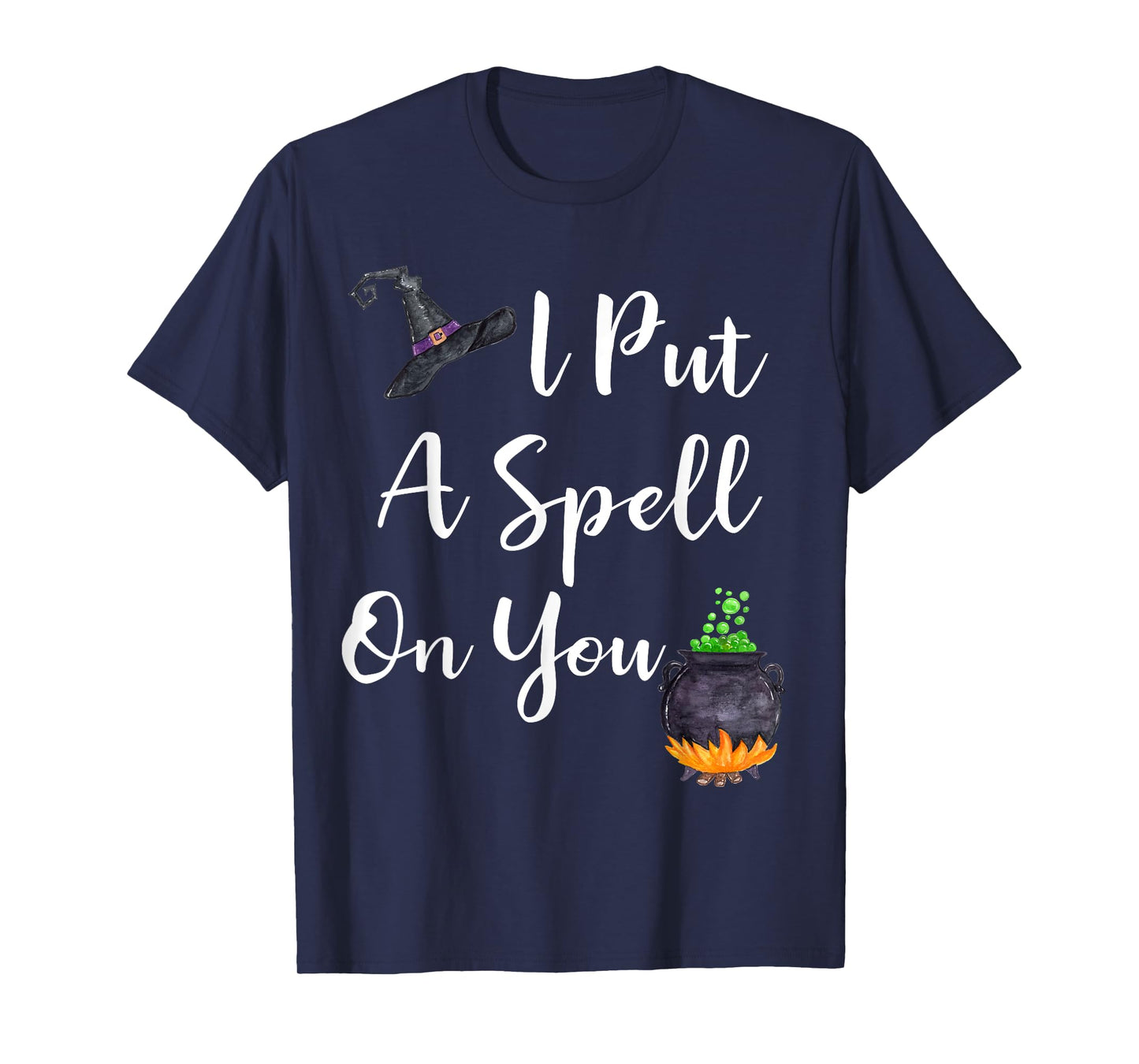 I Put a Spell on You T-Shirt for Women Halloween Witches Tee