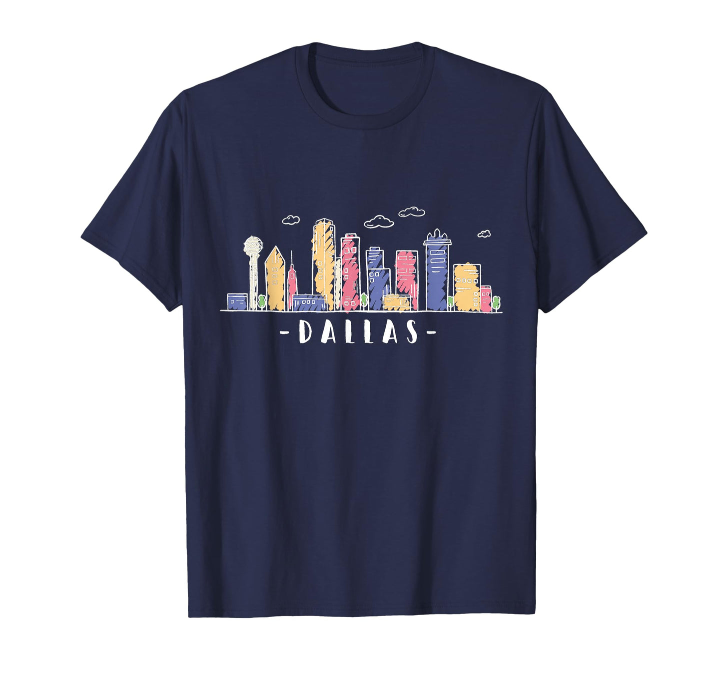 Dallas Texas Skyline Vintage Dallas TX T-Shirt