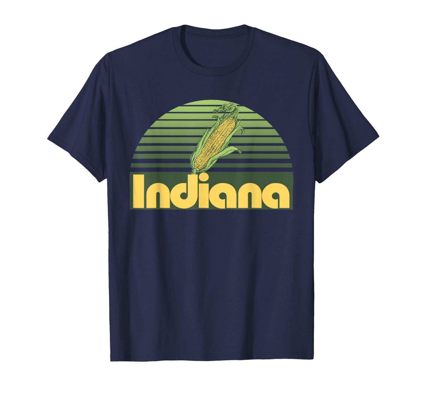 Vintage Indiana State T-Shirt Indiana Home Borned Raised T-Shirt