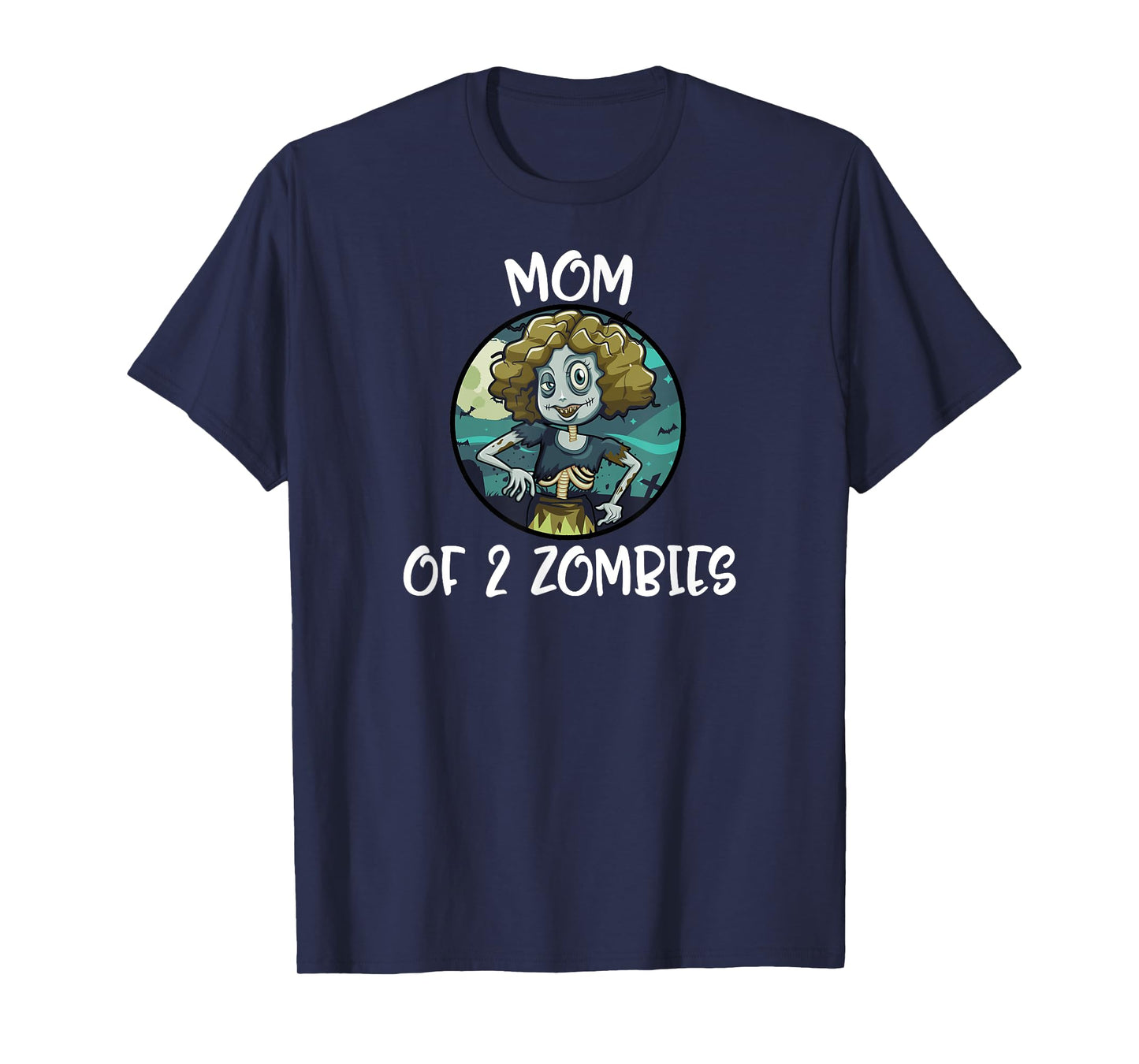 Mother's Day Mom Of 2 Zombies Women Gift T-Shirt
