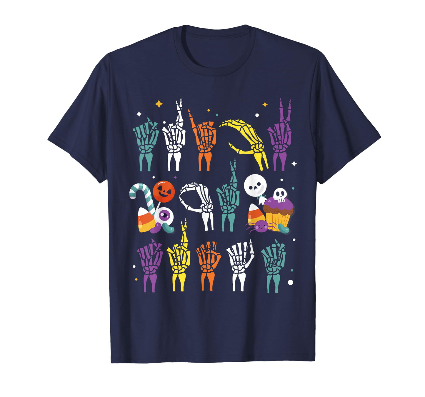 Trick or Treat ASL Hands American Sign Language Halloween T-Shirt