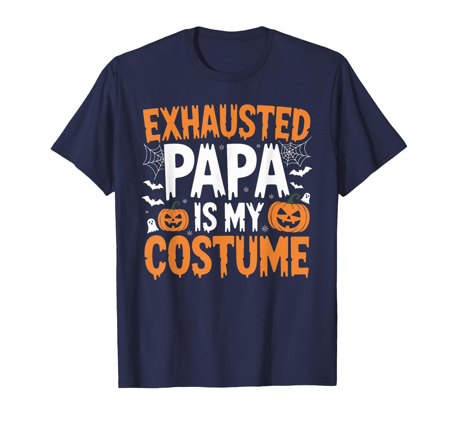 Funny Tired Papa Dad Halloween Costume for Cool Father Women T-Shirt
