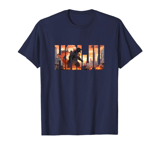 Japanese Kaiju Monster Attacking Tokyo Japan T-Shirt