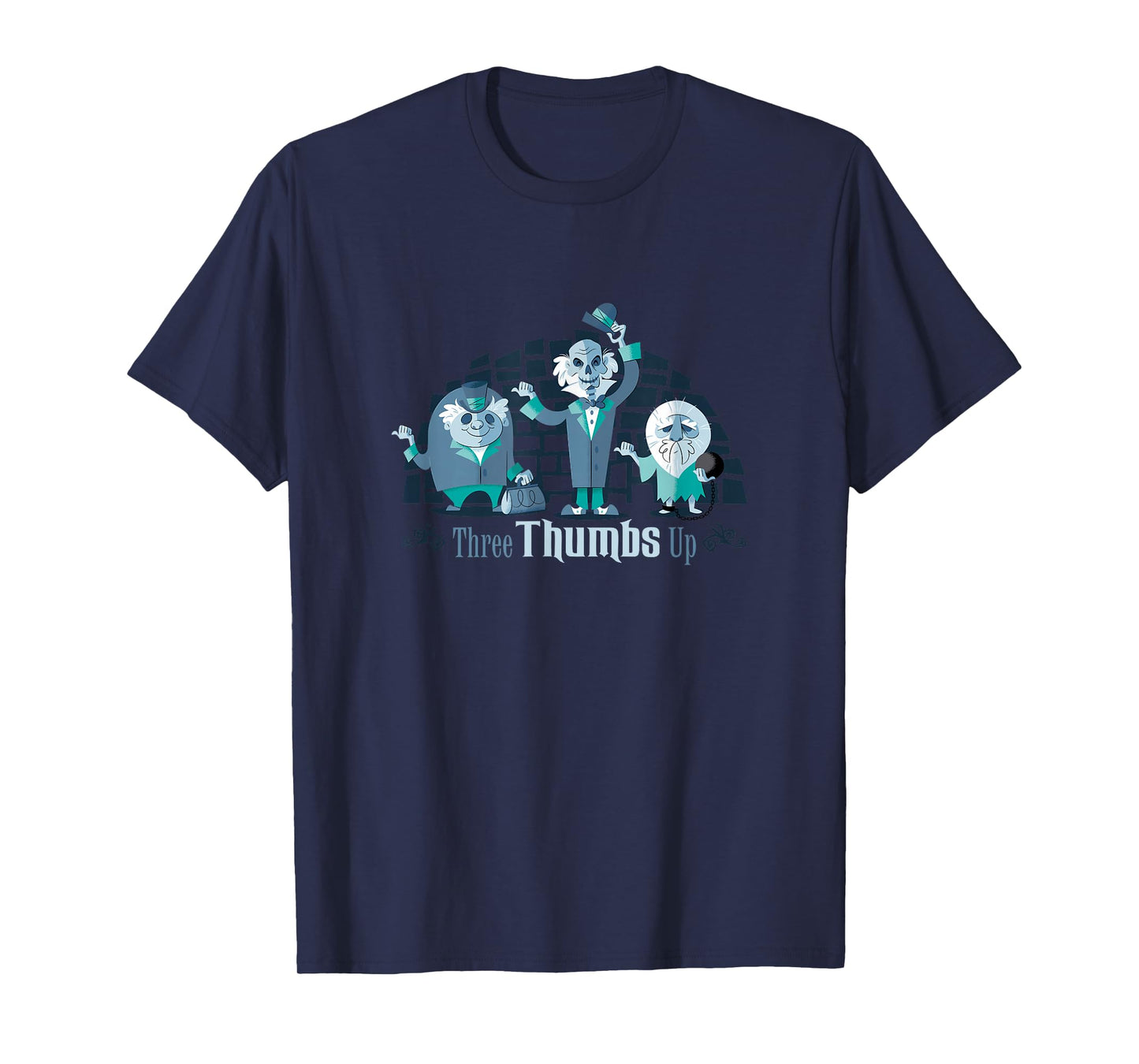 The Haunted Mansion Three Thumbs Up Hitchhiking Ghosts T-Shirt