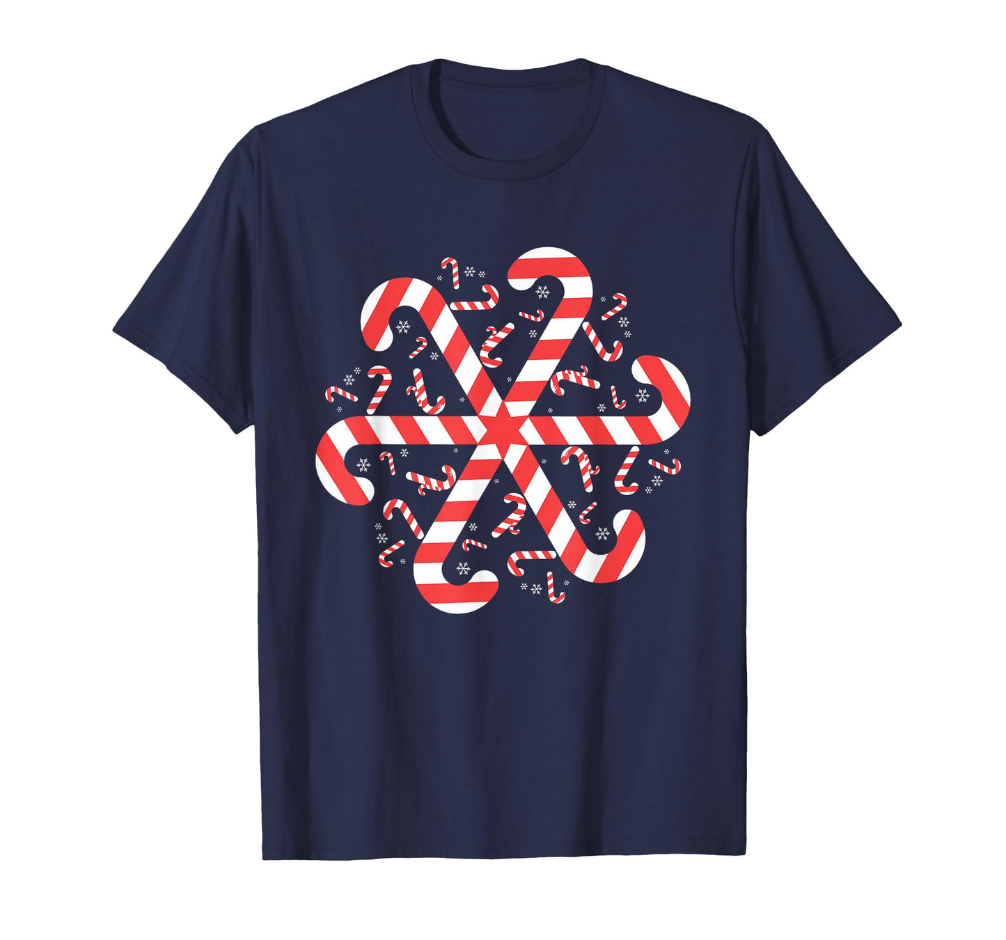 Christmas Snowflake Candy Cane T-Shirt