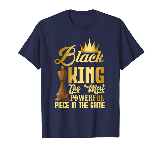 The Black King Is The Strongest Figure In The Game Chess T-Shirt