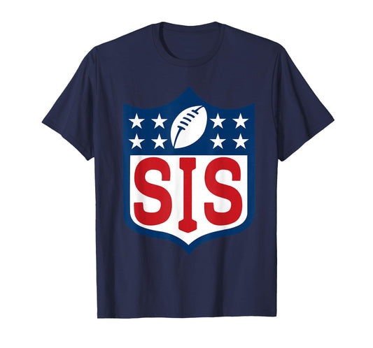 Sis American Football Happy Birthday Family Matching Retro T-Shirt