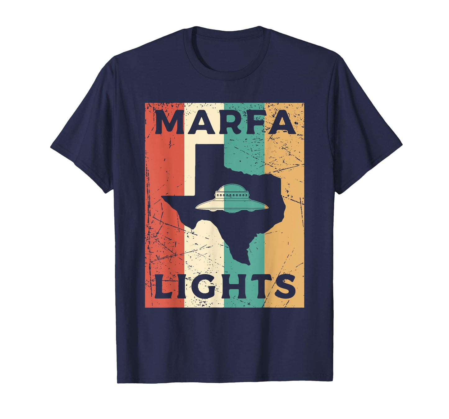 Marfa Lights UFO Eighties Texas UFO T-Shirt