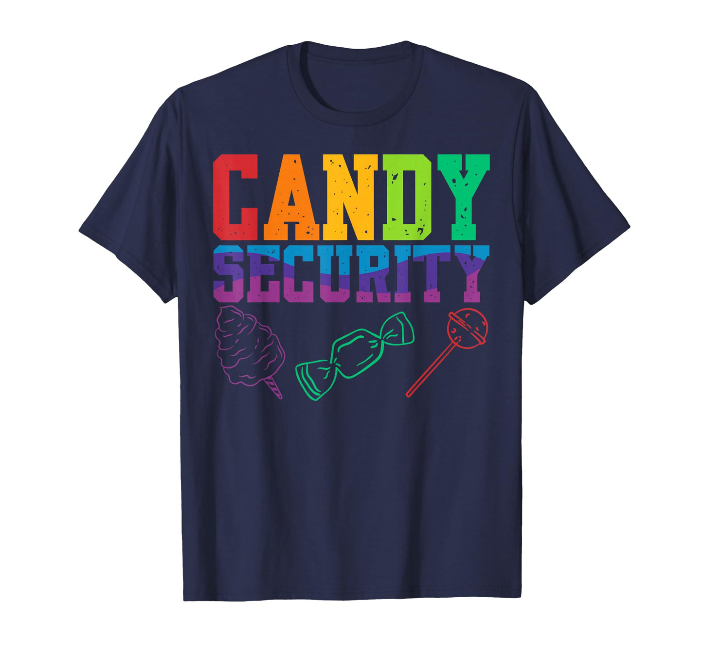 Candy Security Candyland Halloween Costume Kids Teens Adult T-Shirt