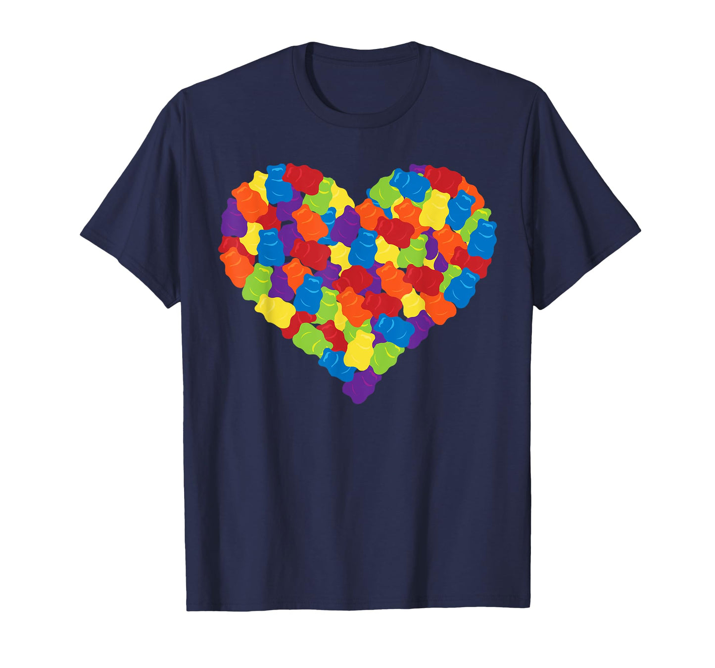 Chewing Bears Heart Gummy Candy T-Shirt T-Shirt