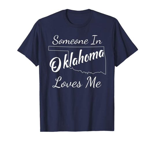 Someone in Oklahoma Loves Me State Silhouette T-Shirt
