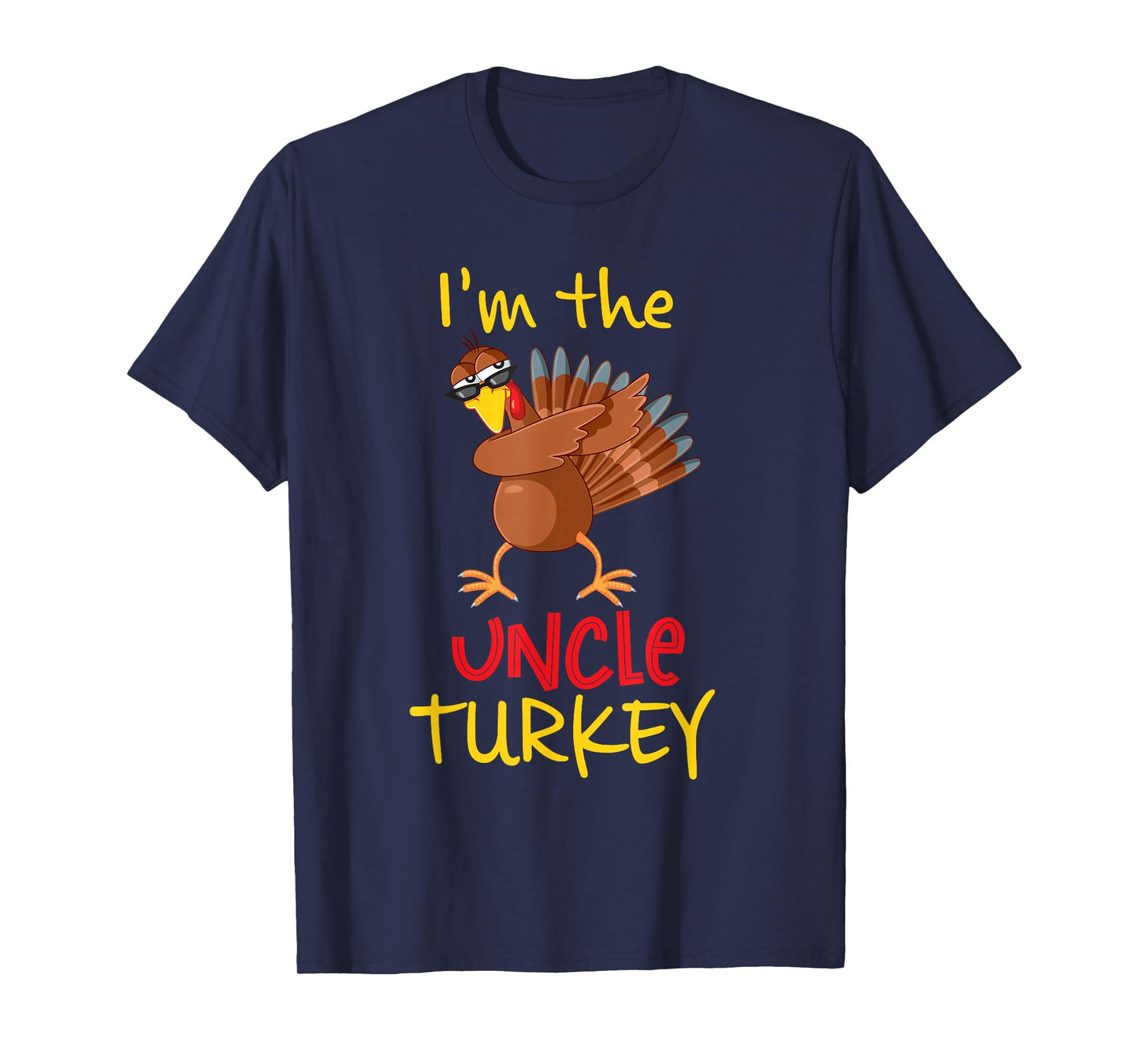 Funny Uncle Turkey Matching Family Group Thanksgiving Party T-Shirt
