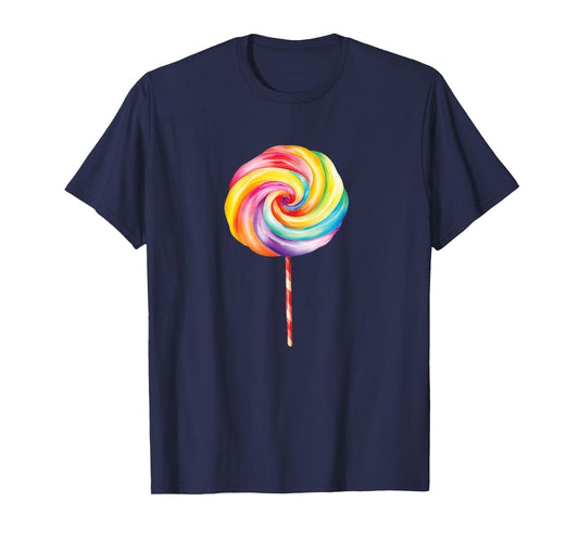Lollipop Shirt Men Women Kids Rainbow Sucker Candy Costume T-Shirt