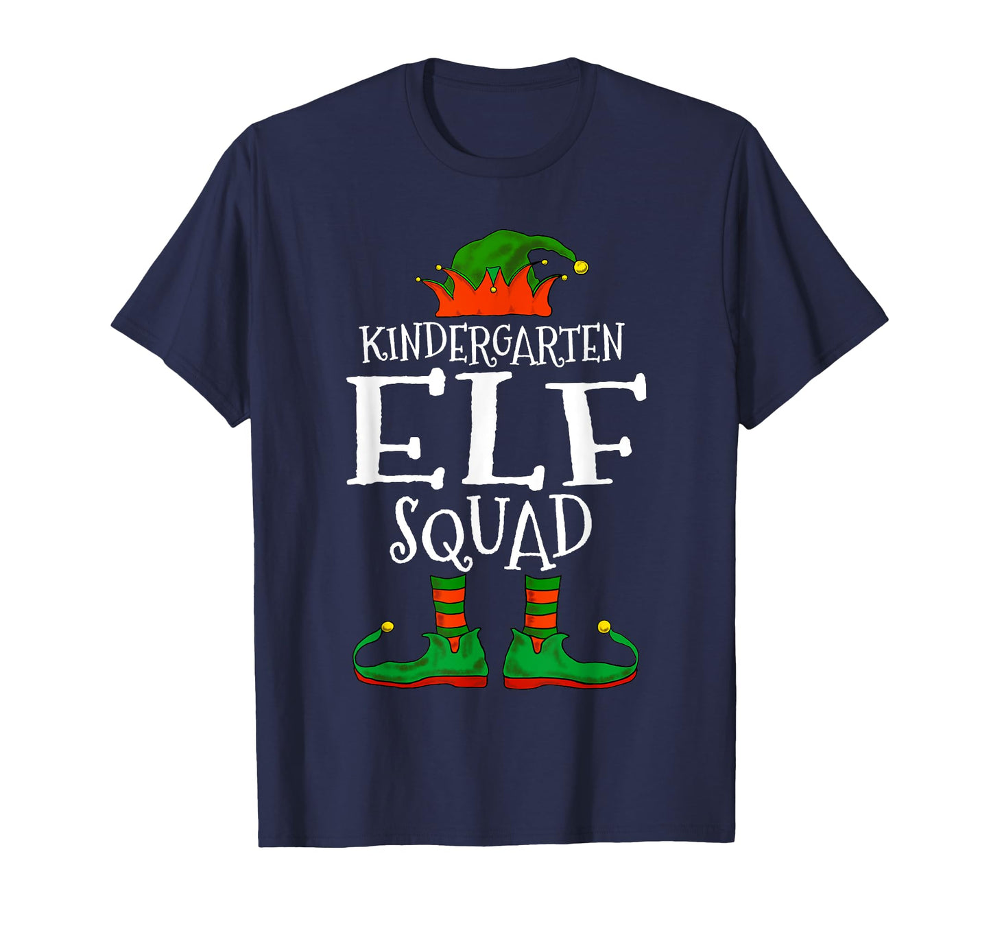 Kindergarten Elf Squad Teacher Student Christmas Gift Men Women Kids T-Shirt