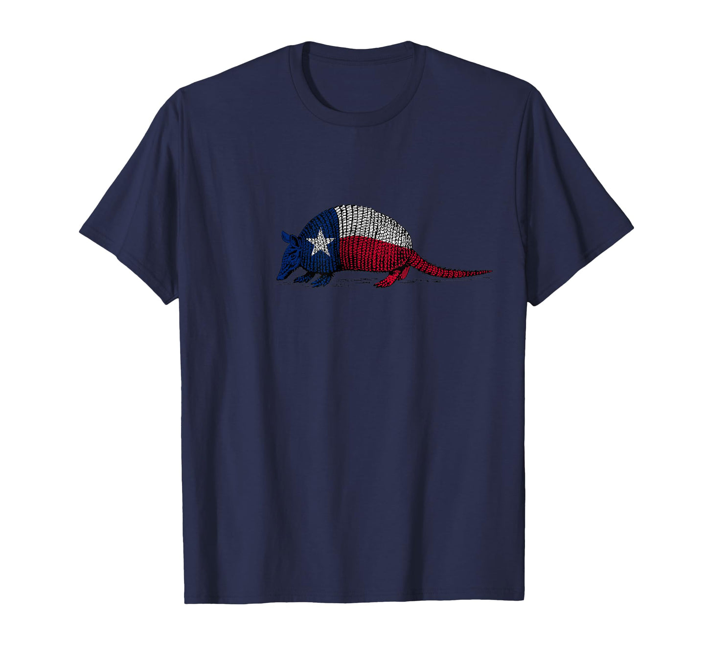 Armadillo Texas Flag T-Shirt T-Shirt