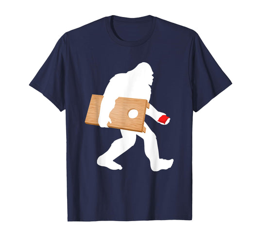 Funny Cornhole Art For Men Women Cornhole Players Lawn Game T-Shirt