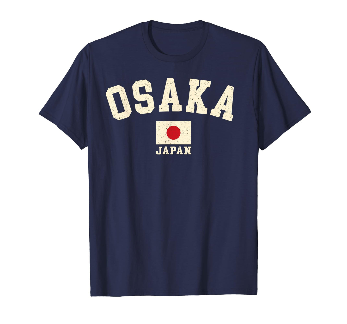 Vintage Osaka Japan Japanese Flag Souvenir Retro Graphic T-Shirt