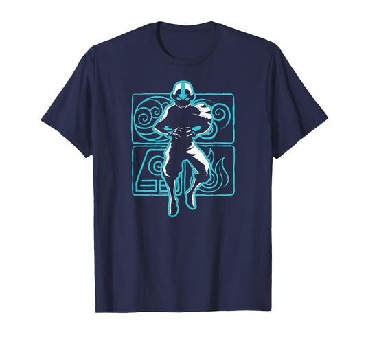 Avatar The Last Airbender - Aang Fire Air Earth Water T-Shirt
