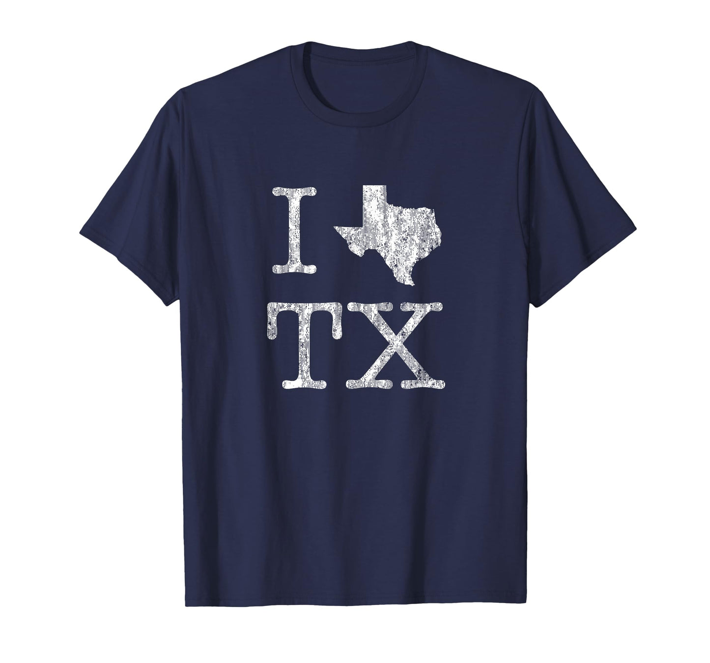 Texas T-Shirt Vintage I Love (Heart) TX Texas Tee T-Shirt
