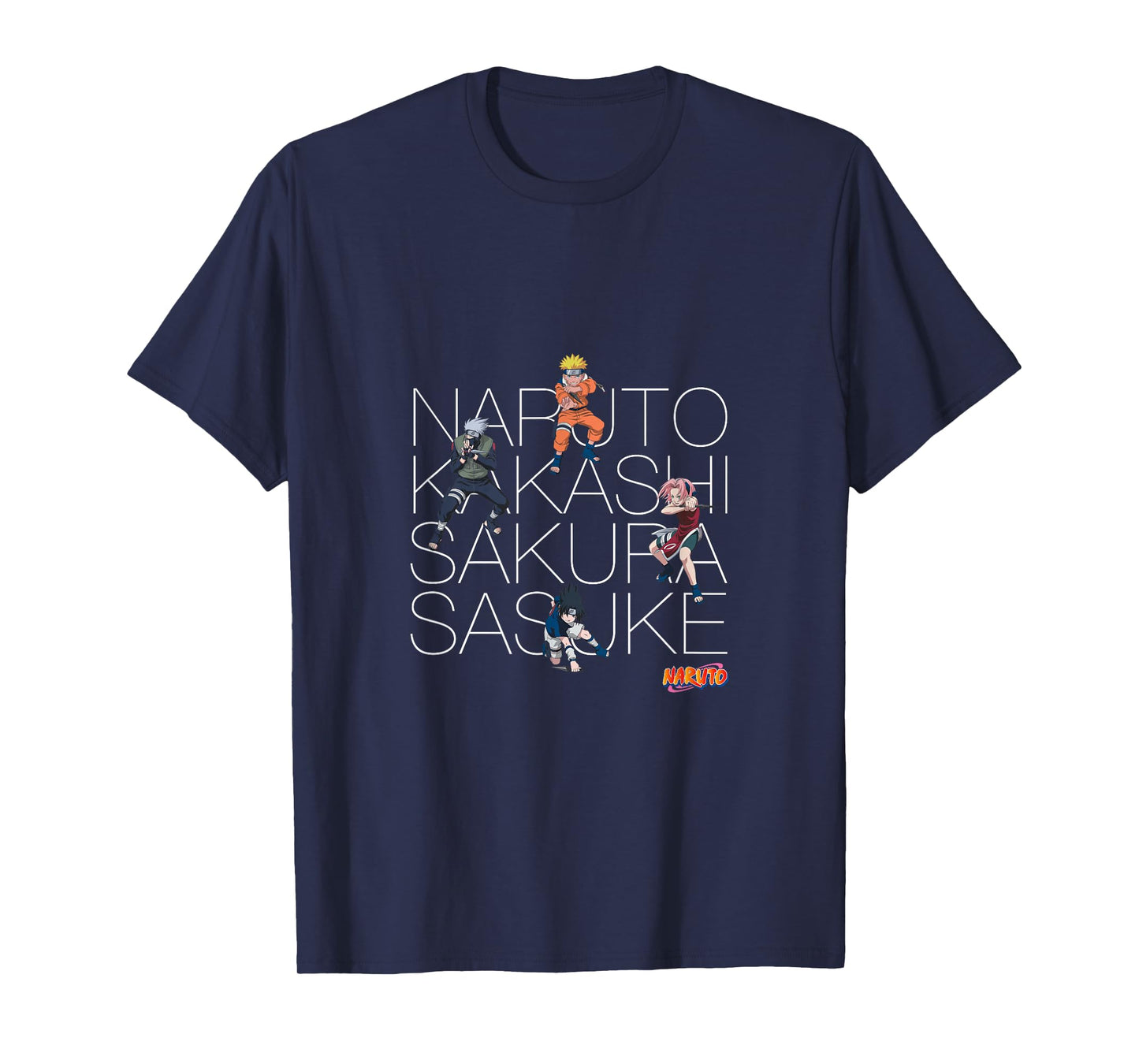 Naruto Classic Naruto Kakashi Sakura & Sasuke T-Shirt