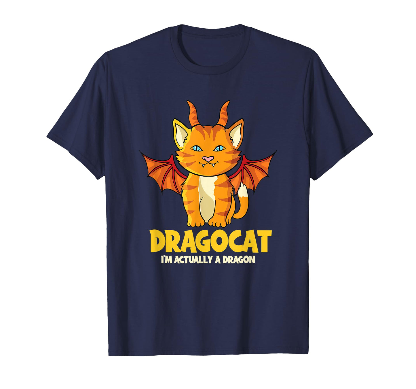 Dragocat Kitten Dragon Cat Halloween T-Shirt for Men Women Kids