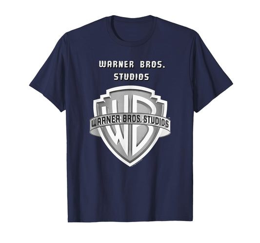 WB100 Warner Bros. Vintage Movie Studio Silver Logo T-Shirt