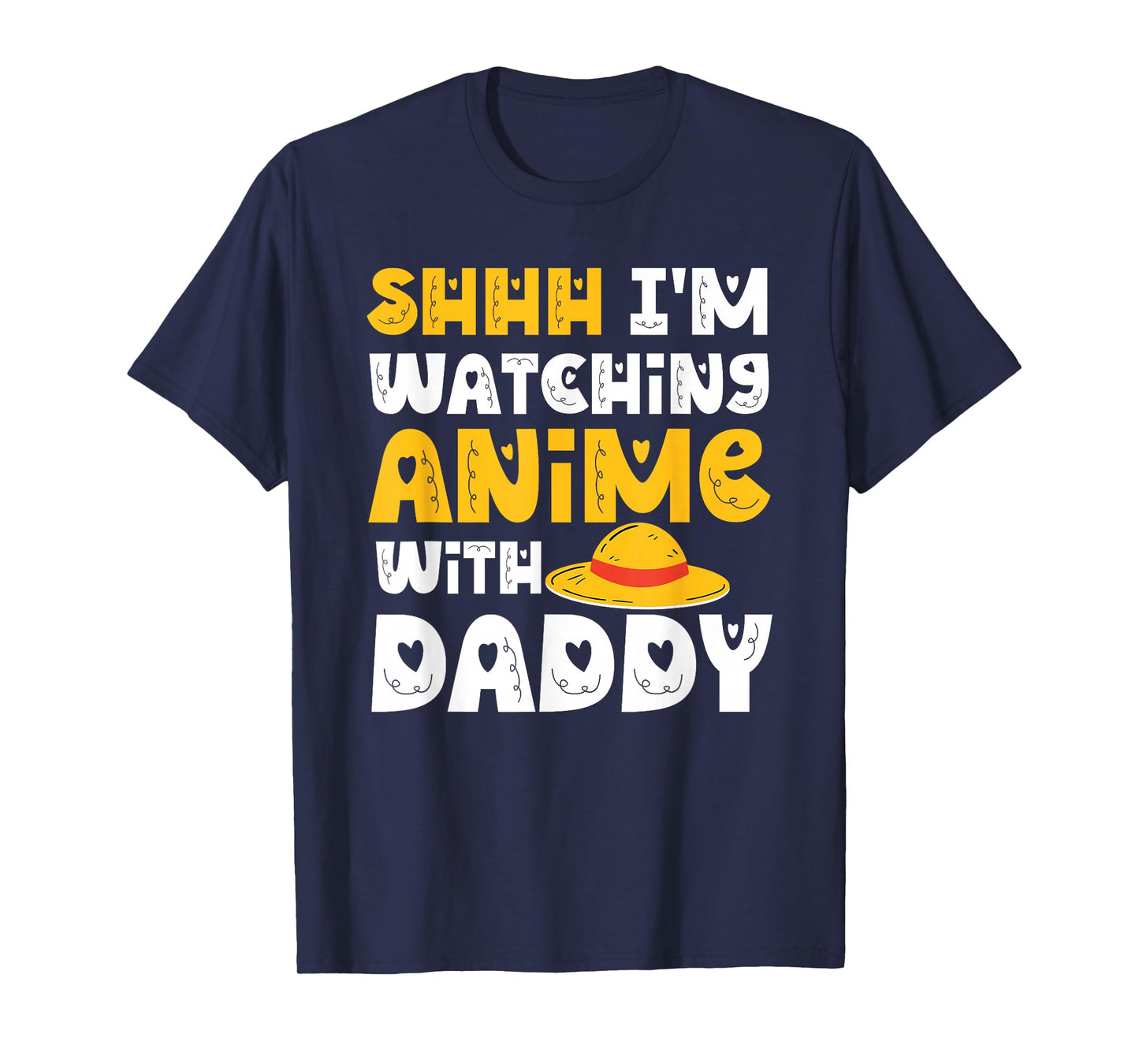 Watching Anime with Daddy Funny Watching Anime with Dad T-Shirt