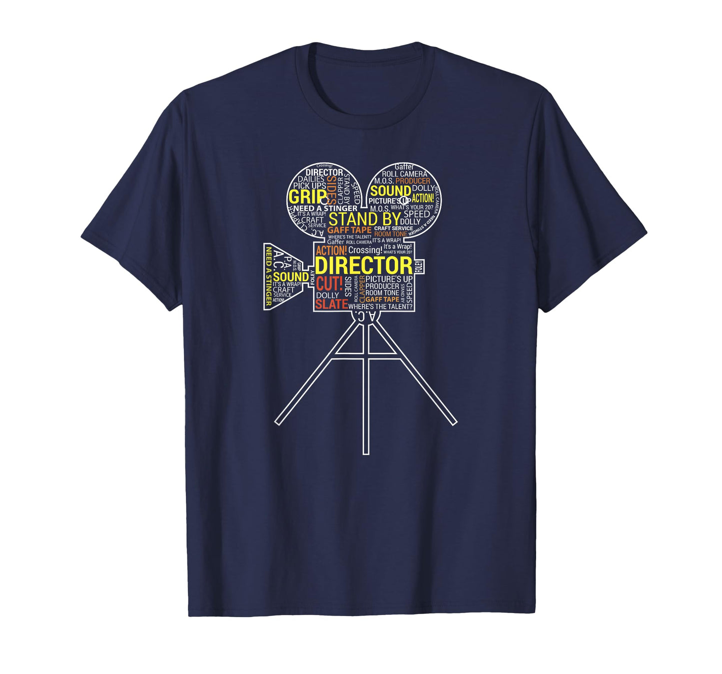 Filmmaker T-shirt Director, Cinematographer, Film Student