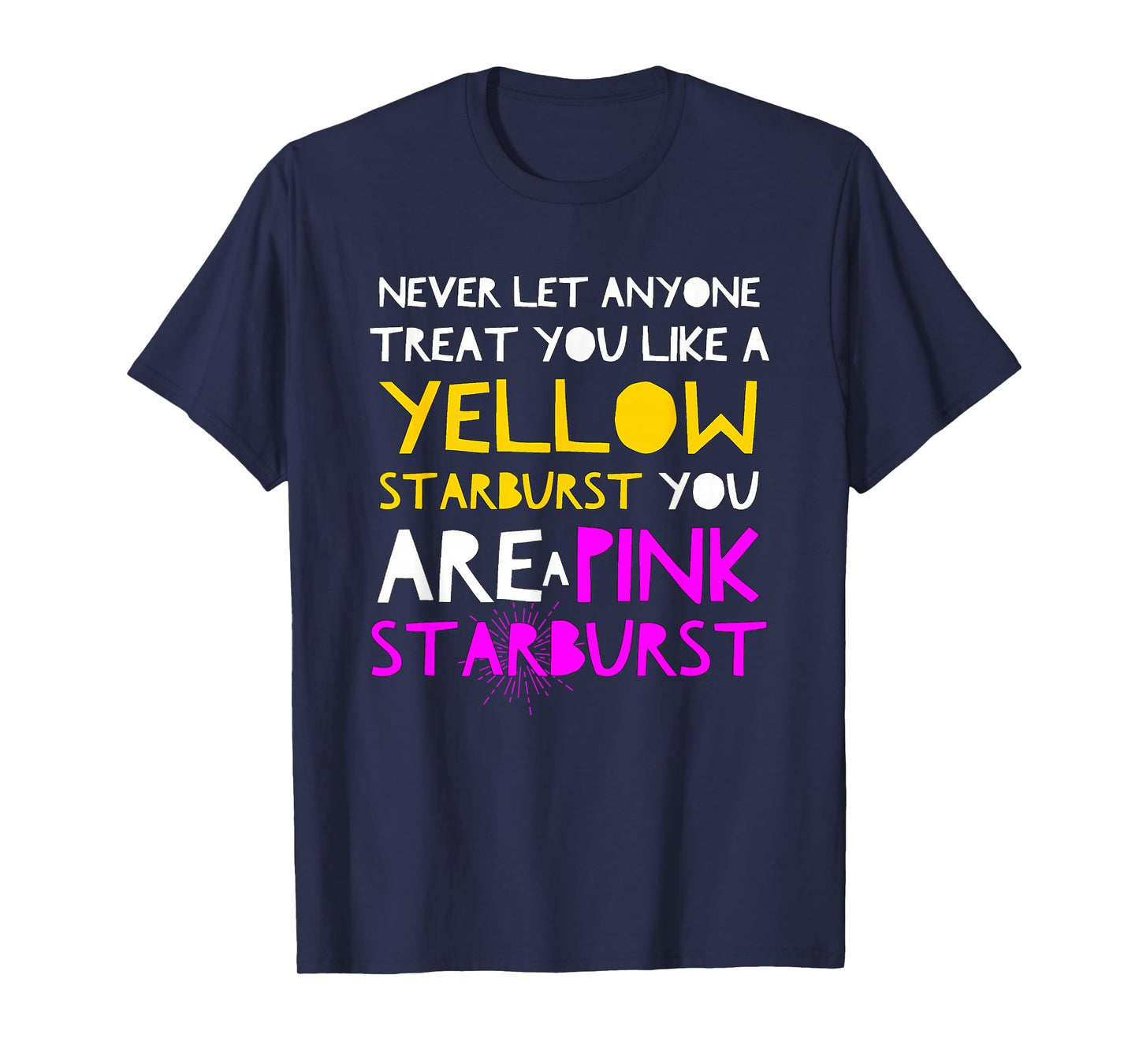 Yellow Starburst Pink Starburst T Shirt T-Shirt