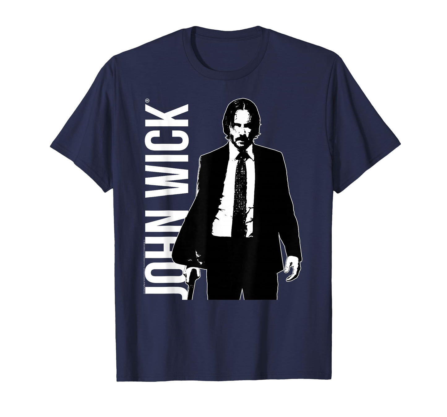 John Wick Black and White Outline Action Movie T-Shirt