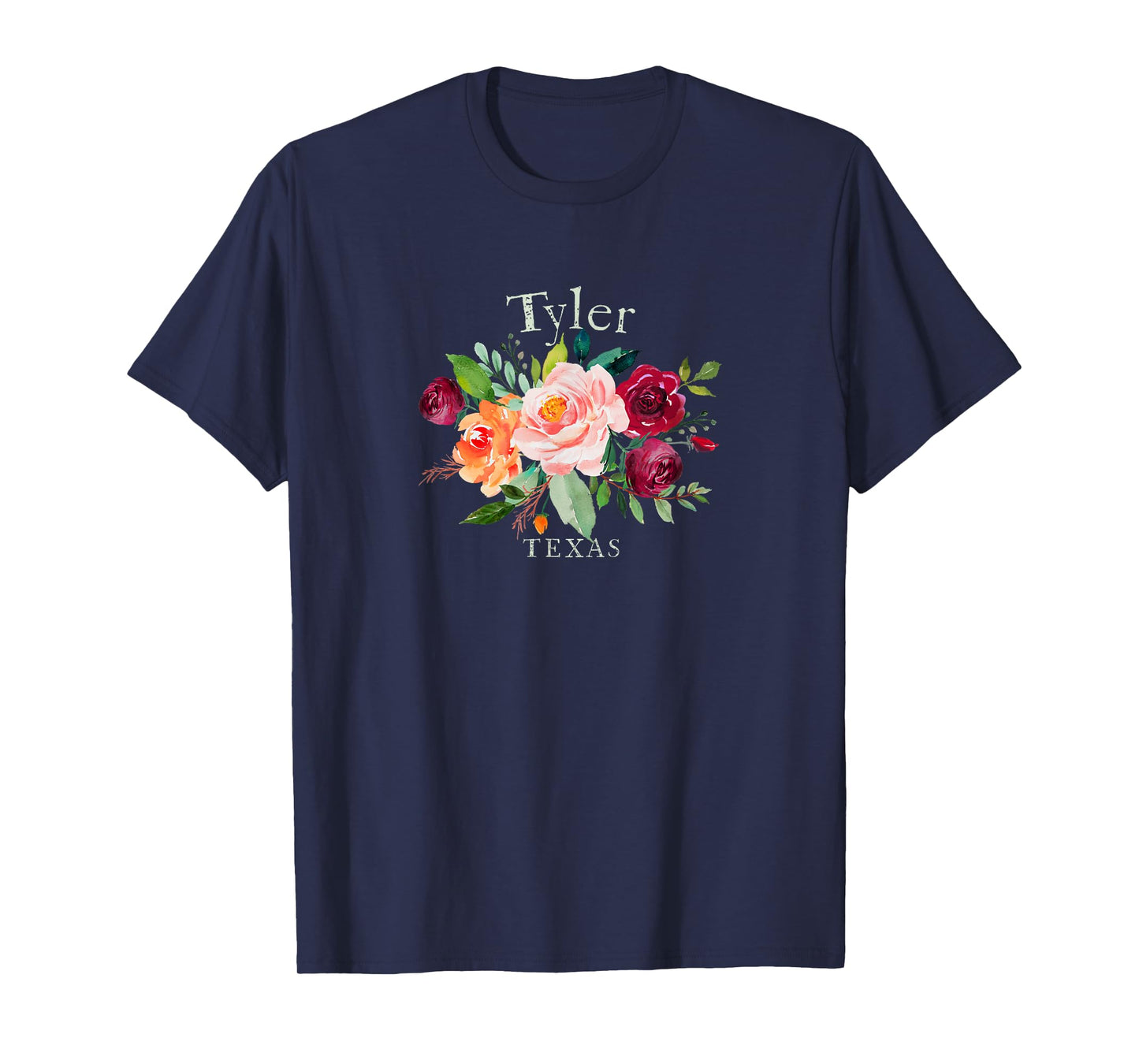 Tyler Texas Floral Rose Lovers Flower Gardeners Souvenir T-Shirt