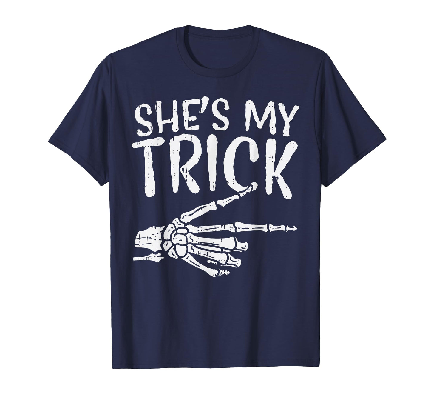 Shes My Trick Matching Couple Halloween Costume Boyfriend T-Shirt