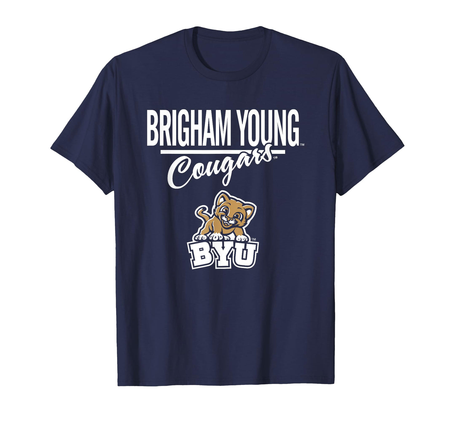 BYU Cougars Mascot Navy Officially Licensed T-Shirt