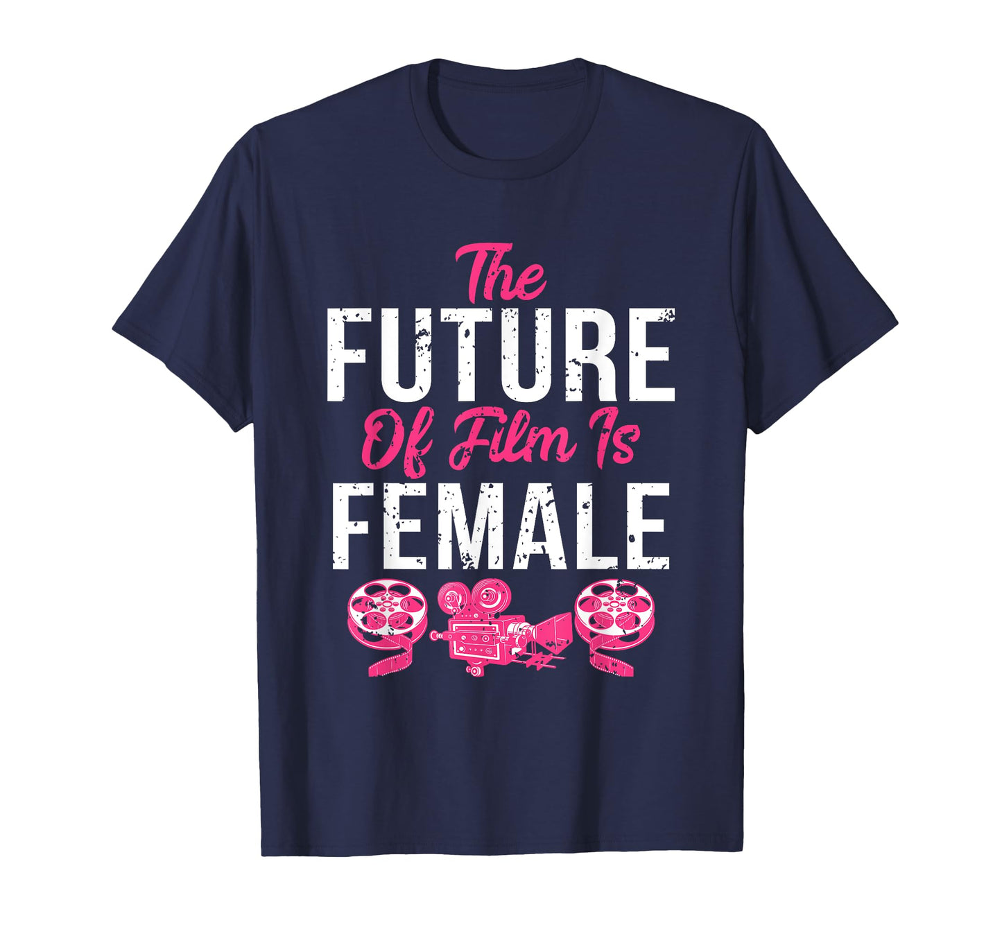 Funny Retro Vintage Filmmaker Future of Film is Female T-Shirt