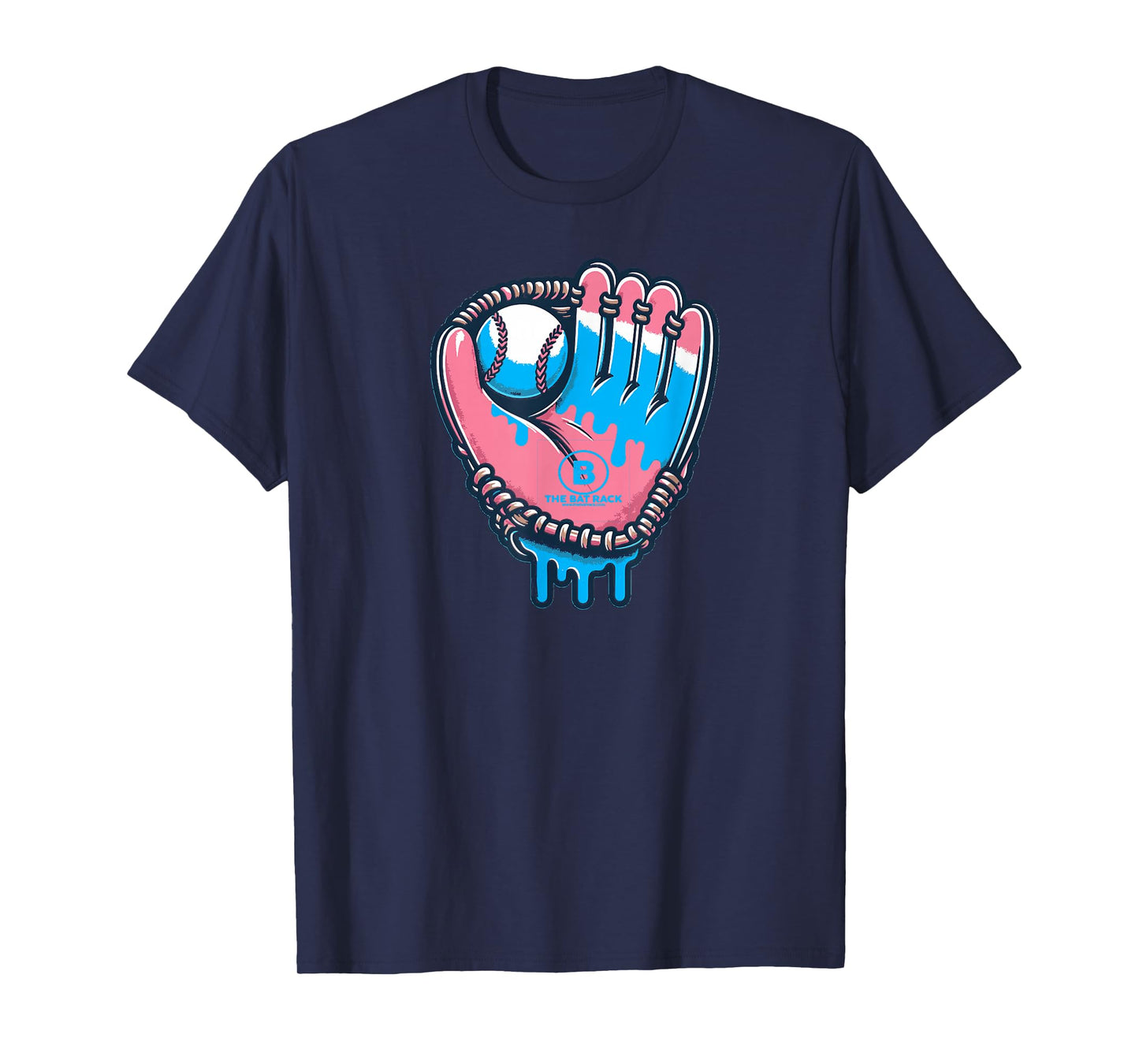 Baseball Glove Cotton Candy Drip T-Shirt