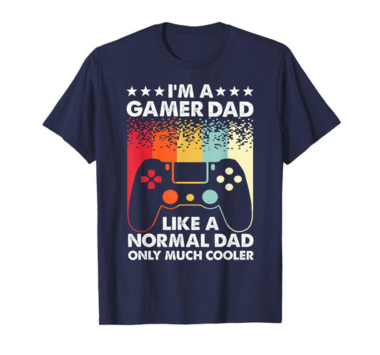 Funny Gamer Dad Art For Men Video Game Console Gamer Gaming T-Shirt