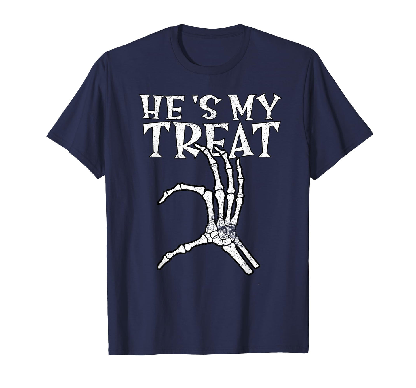 He's My Treat Heart Matching Couple Halloween Girlfriend T-Shirt