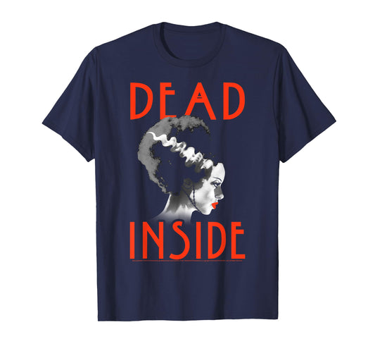 Universal Monsters Bride Of Frankenstein Dead Inside Profile T-Shirt