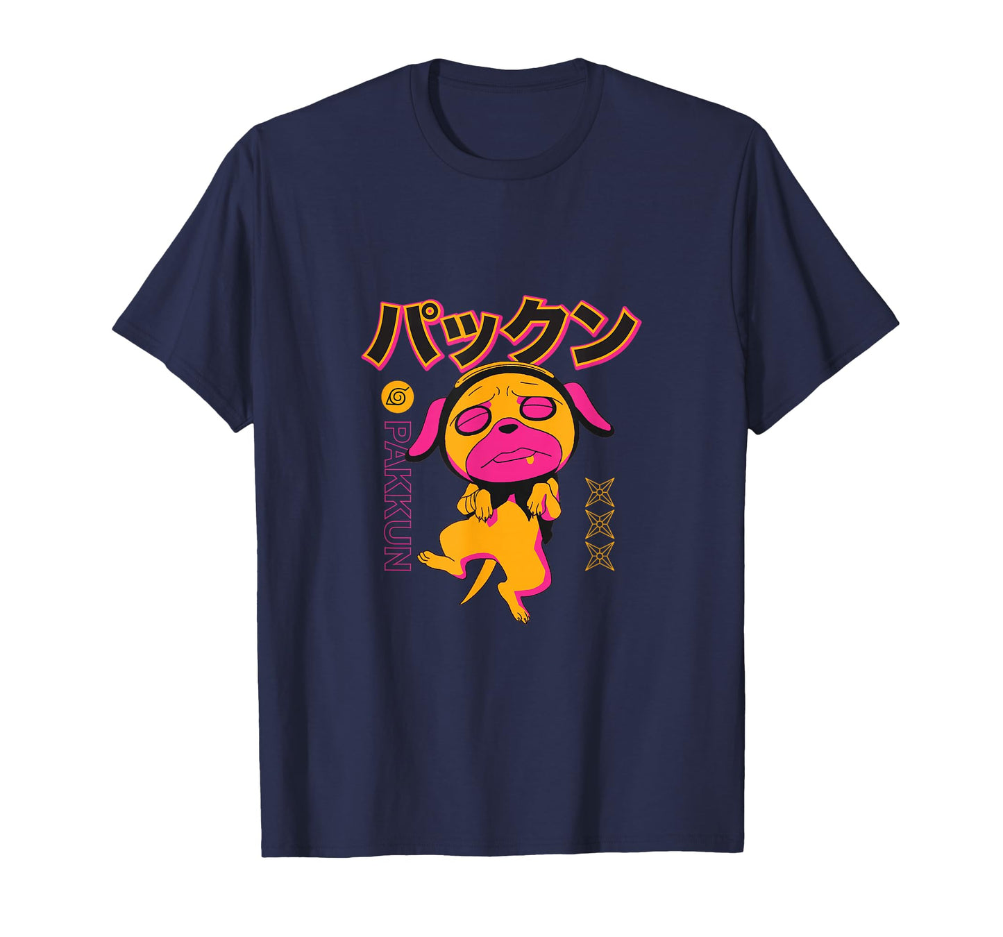 Naruto Classic Still Sleepy Pakkun Minimal Colors T-Shirt