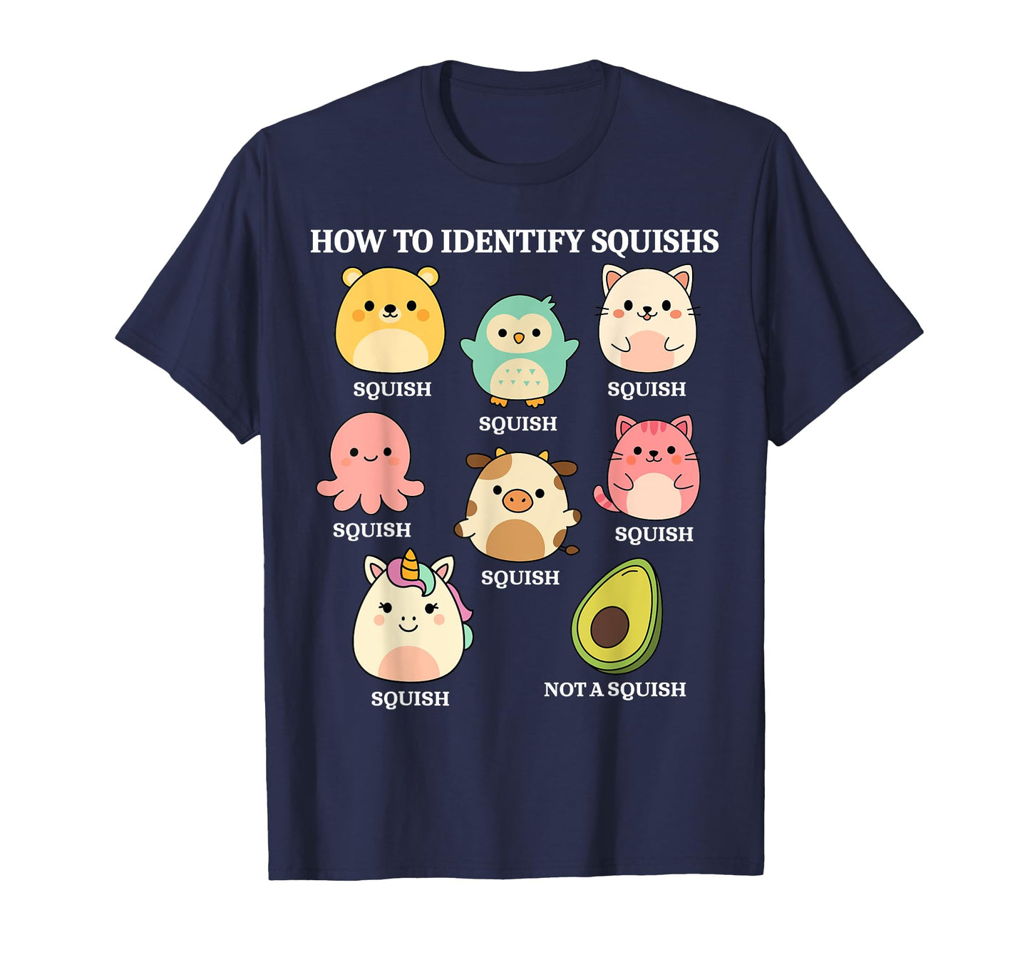 Funny Squish Squad Pastel Great Gifts Cute for Kids Woman T-Shirt