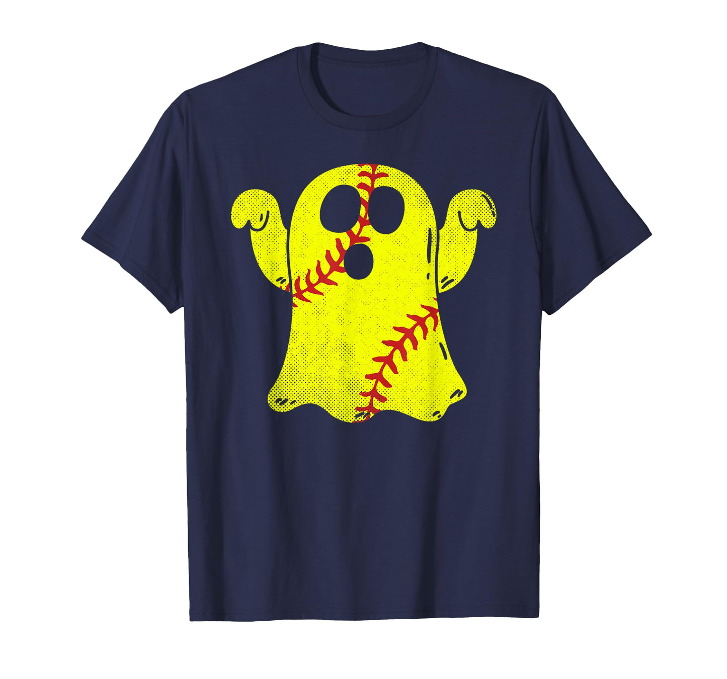 Softball Ghost Softball Lover Halloween Costume T-Shirt