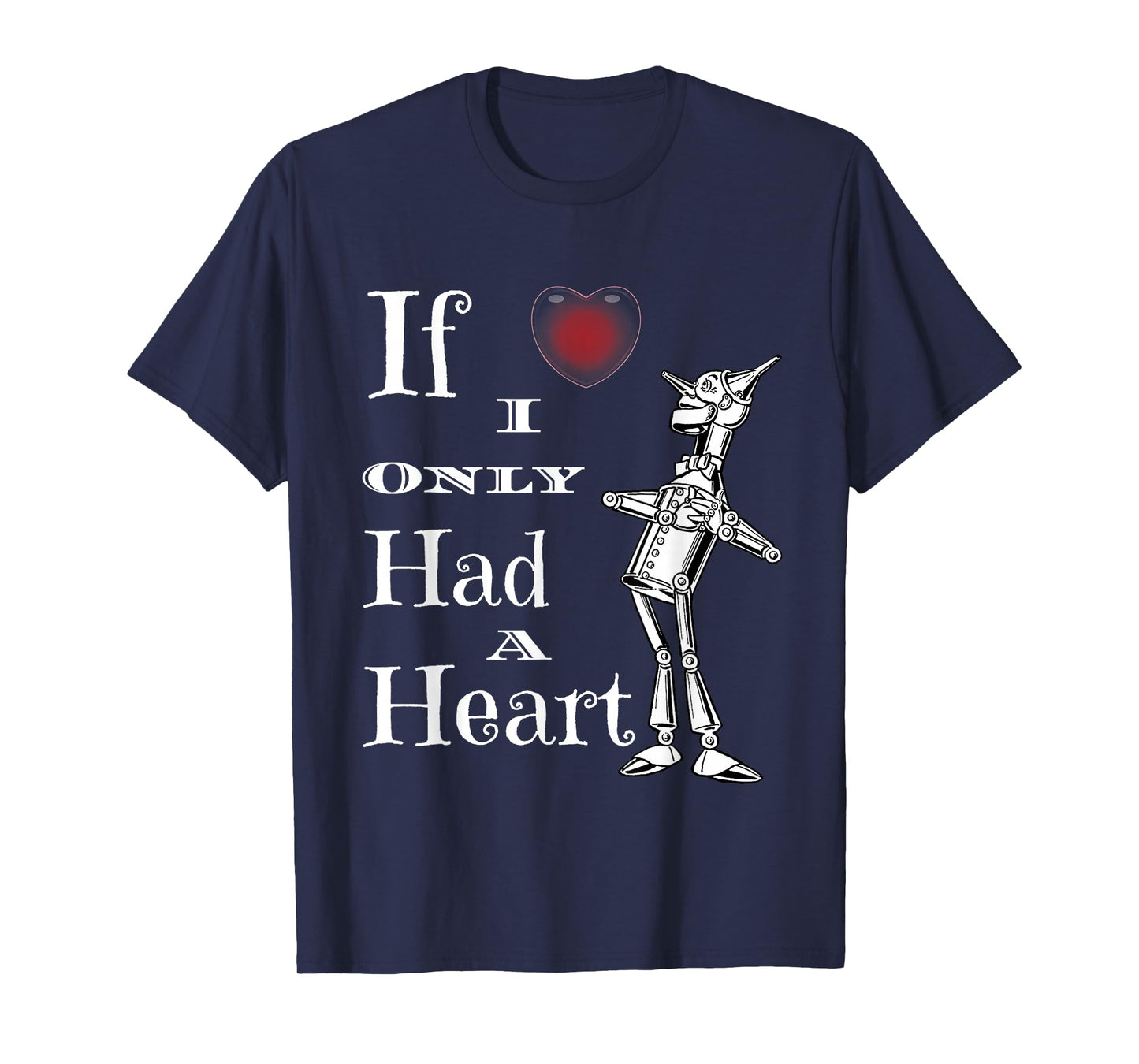 Wizard of Oz Tin Man Pink Bubble Heart If I only had a heart T-Shirt