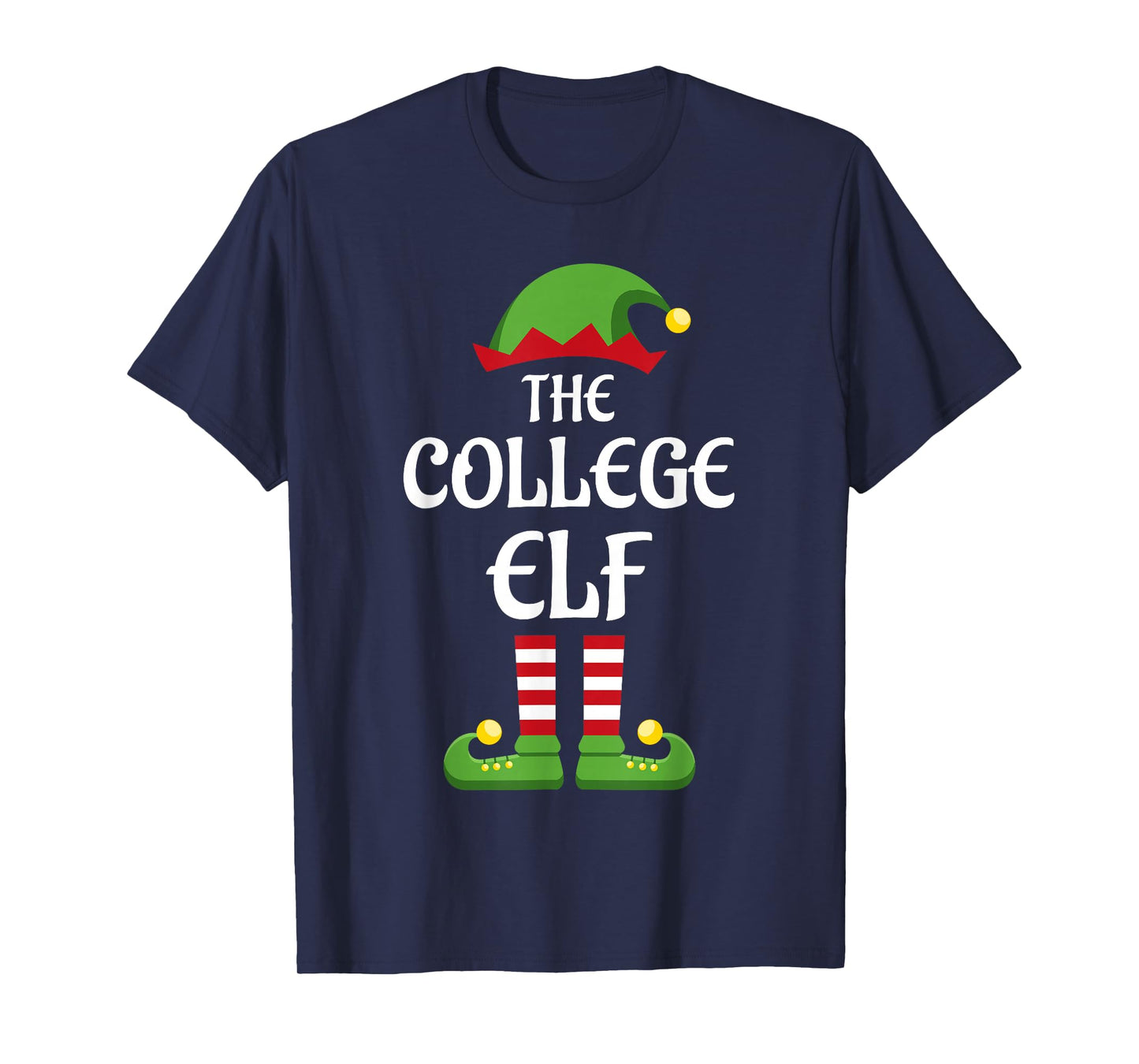 College Elf Family Matching Group Christmas T-Shirt