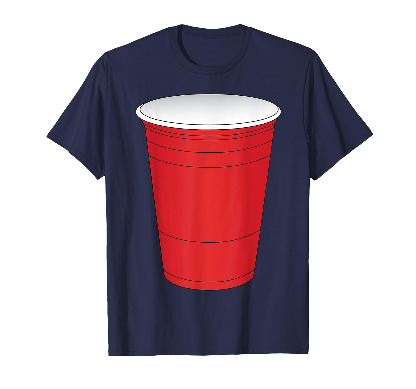 Red Beer Pong Cup Costume T-Shirt Fun Party Game T-Shirt