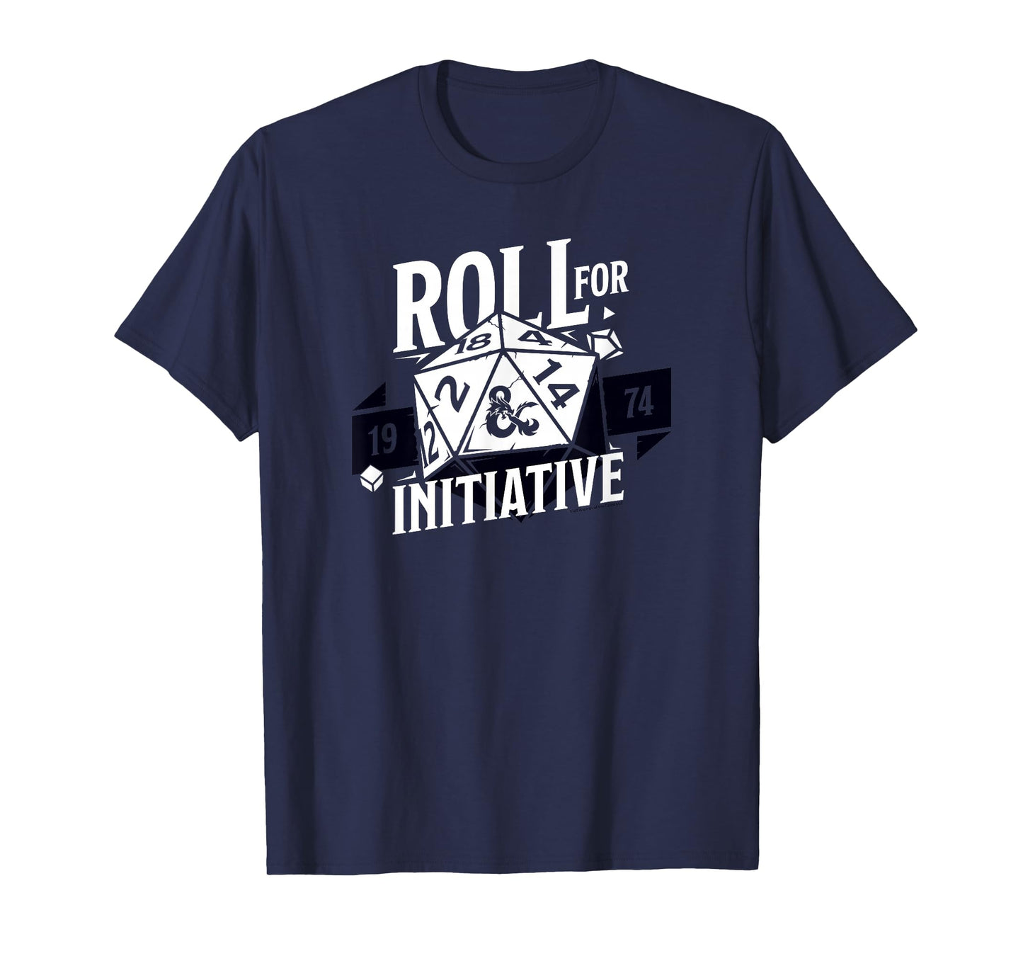 Dungeons & Dragons Roll For Initiative 1974 Text Logo T-Shirt