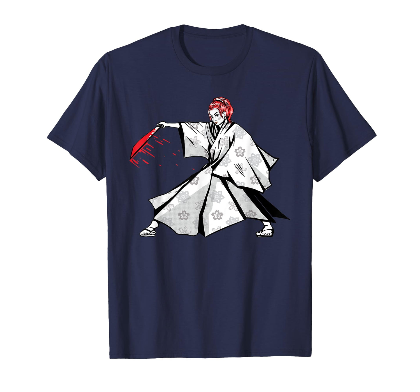 Japanese sword fight woman. T-Shirt