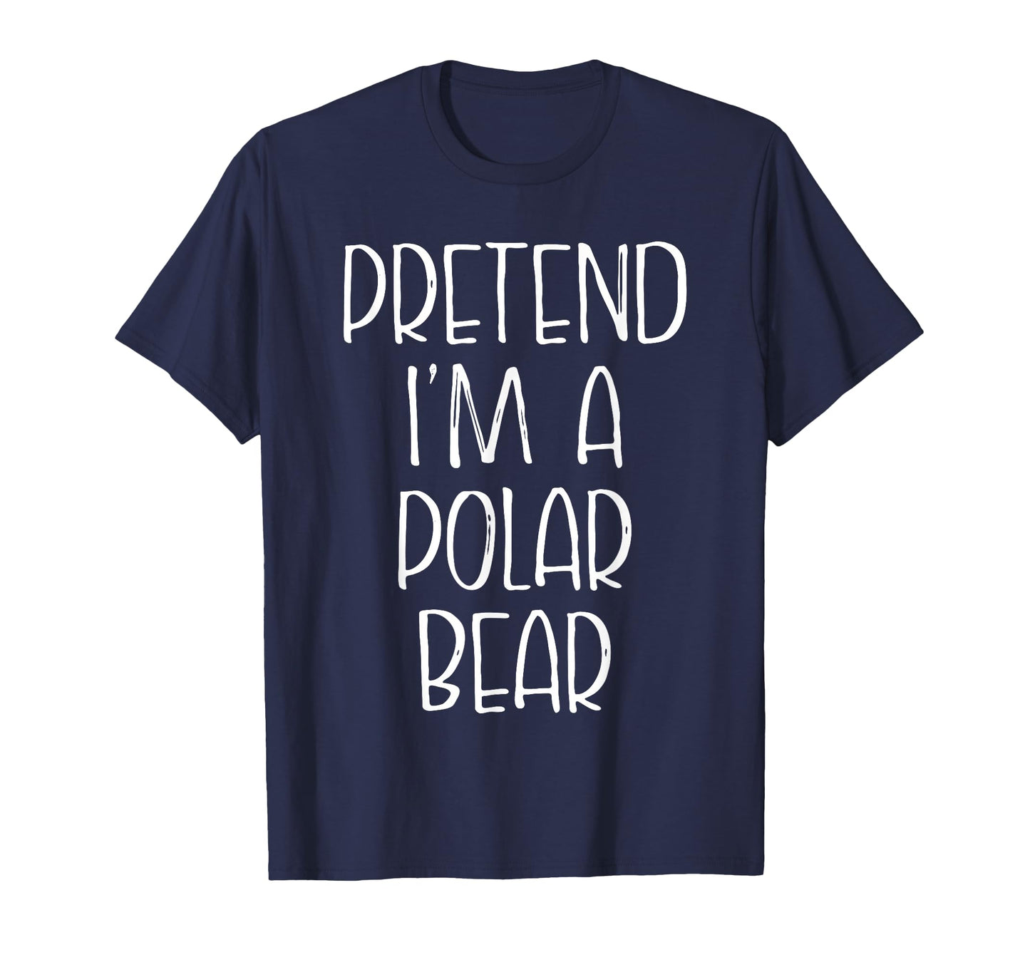 Pretend I'm A Polar Bear Halloween Costume Couples Matching T-Shirt